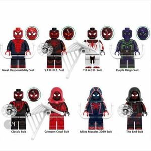  Человек-паук миля zmo RaRe s Mini fig8 body Lego сменный American Comics ma- bell MCU