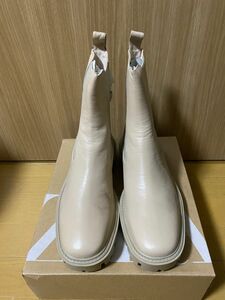 新品　ZARA ザラ　ウィメンズ　レディース　サイドゴアロングブーツ　ピンク　EU42 US11(Women's)27.3cm 