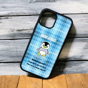 iPhone12/12proケース ペンギン　ハンドメイド　スマホケース　ic12-001