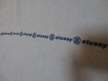 ９０’ｓ　ＳＴＵＳＳＹ　ＭＡＤＥ　ＩＮ　ＵＳＡ　ステューシー　シャネリングマーク＆ロゴ立体プリントティーシャツ　Ｌ　グレー系_画像4