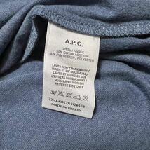 XL 新品 A.P.C. アーペーセー VPC ロゴ Tシャツ 半袖 APC ネイビー フロント VPCロゴ カラーTシャツ ロゴT フロント ビッグロゴ メンズ_画像7