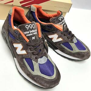 27.5cm 新品 ニューバランス M990 USA製 アメリカ製 NEWBALANCE ブラウン 茶 MADE IN USA 米国製 USA9.5 990 BR2 1500 990V2 9060 991