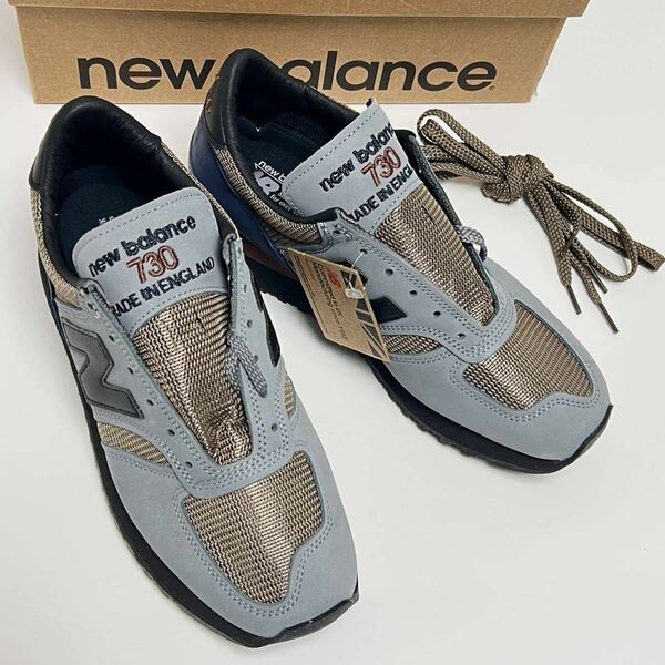 27cm 新品 ニューバランス 希少 M730 INV イギリス製 NEWBALANCE グレー ネイビー ENGLAND 英国製 USA9 NewBalance 730 スニーカー UK