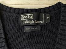 Polo by Ralph Lauren/ポロバイラルフローレン/カレッジニットベスト/胸ブランドロゴ刺繍_画像5