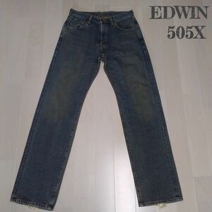 【EDWIN】エドウィン 505X レギュラーストレート デニムパンツ ジーンズ 31インチ　