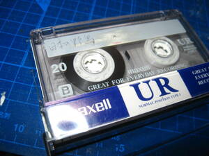 7 used . used cassette tape Hitachi Maxell UR20 Type1 normal 20 minute 1 pcs nail equipped No.1348