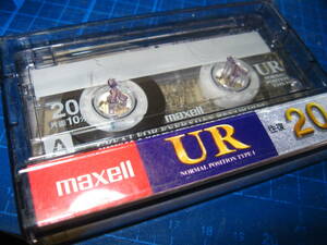 7使用済み　中古　 カセットテープ　日立Maxell　UR20　Type1 ノーマル　20分　1本　爪あり　No.1354