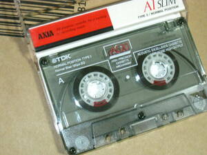 7使用済み　中古　 カセットテープ　TDK　AE20　Type1 ノーマル　20分　1本　片方爪あり　No.1375
