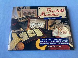 【MLB】606　中古アメリカ野球本『 BASEBALL　MEMORIES 1900-1909』 発行年：1992年 定価：$30 ページ数：234