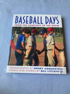 【MLB】604 中古アメリカ野球写真集『 BASEBALL DAYS』 発行年：1993年 定価：$24.95 ページ数：152