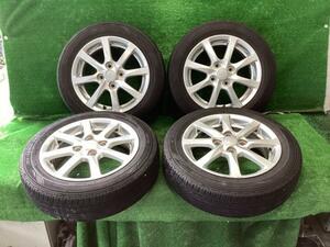 タント LA600S サマー ダンロップ 155/65R14 純正 14×4.5J アルミ 4本セット中古 タイヤホイール