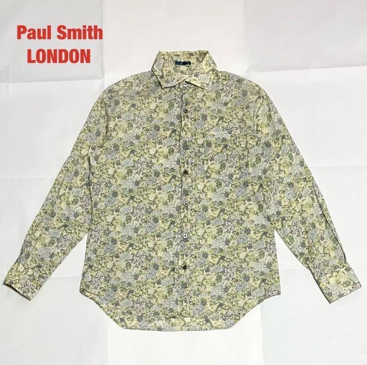 人気】Paul Smith LONDON ポールスミス 総柄シャツ アニマル バード 鳥