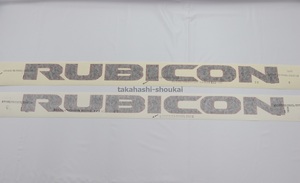 ルビコン サイドデカール 赤×黒【RUBICON】2018年～ JLラングラー・ラングラーアンリミテッド【Chrysler JEEP純正部品 MOPAR】