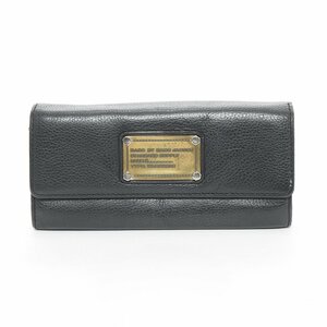 ◇479935 MARC BY MARC JACOBS マークバイマークジェイコブス 二つ折り長財布 レザー レディース ブラック