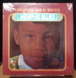 【BB497】V.A.(Blues)「Memphis Blues : Original Folk Blues」, 75 US Comp./Reissue/シュリンク　★ハウリン・ウルフ ほか