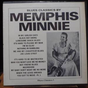 【BB405】MEMPHIS MINNIE「Blues Classics」, 64 US Original/Compilation/シュリンク　★カントリー・ブルース/メンフィス・ブルース