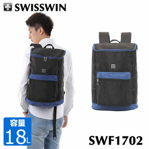 SWISSWIN SWF1702 バックパック ビジネスリュックリュック メンズ リュックサック アウトドア デイパック スクールバッグ【19020081】