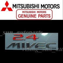 三菱純正エンブレム［2.4MIVECマイベック]赤/ デリカD:5 CV5W.G-Premium4WD.G-Power package4WD.M 4WD_画像1