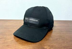  beautiful goods tag equipped DOLCE&GABBANA Logo print cap black size 59 size 57~59. person have on possible 