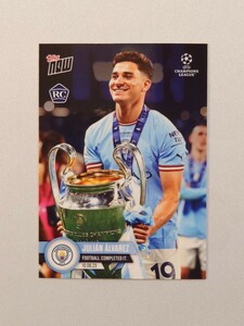 topps now card Julian Alvarez Manchester City #124 UEFA UCL 2022-23 トップスナウ フリアン・アルバレス マンチェスター・シティ 1