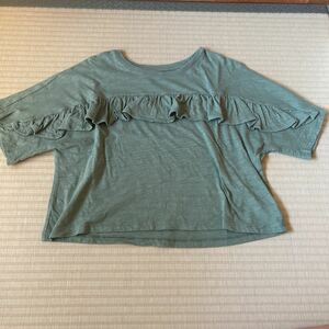 GAP Kids size M frill short sleeves T-shirt 