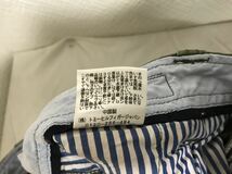 本物トミーヒルフィガーTOMMY HILFIGERコットン7部丈カーゴパンツミリタリーワークアメカジサーフビジネスメンズLカーキ34_画像6