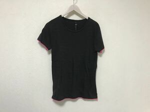 本物ダブルジェイケイwjkコットン半袖Tシャツメンズサーフアメカジミリタリービジネススーツストリート黒ブラックS日本製