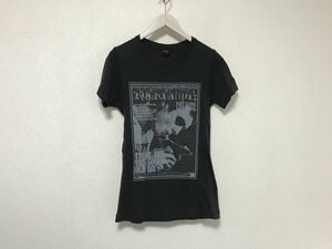 本物プレッジPledgeコットンプリント半袖Tシャツメンズサーフアメカジミリタリービジネススーツストリート黒ブラックL日本製ロック48