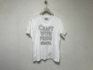 本物ネイバーフッドNEIGHTBORHOODコットンプリント半袖Tシャツメンズサーフアメカジミリタリーストリート白ホワイトS日本製