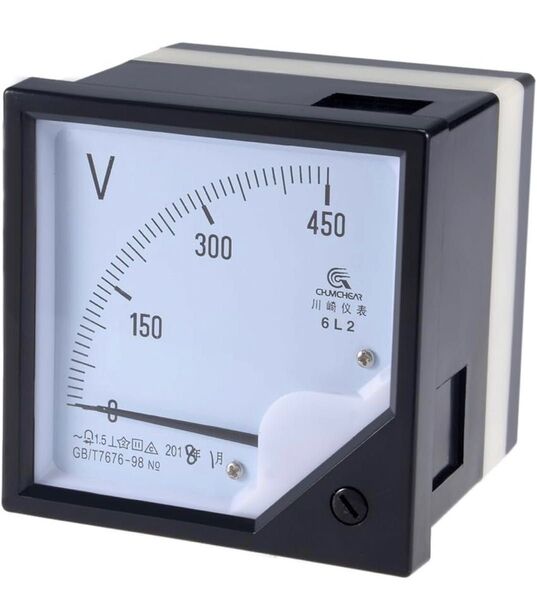 uxcell アナログ パネル電圧ゲージ 1.5精度クラス AC 0-450V