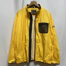 オールド EBTEK リップストップ ナイロンジャケット イエロー 90s ヴィンテージ 古着. Eddie Bauer エディーバウアー スタンドカラー_画像4