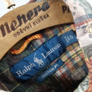 RALPH LAUREN パッチワーク ペイント ペイズリー エレファント 像 半袖 シャツ BDシャツ ラルフローレン ヴィンテージ RRLの画像9