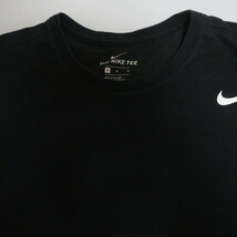 古着 メンズM NIKE/ナイキ Tシャツ 半袖 ワンポイントロゴ スポーツMIX カジュアル トレーニング ブラック 706625-010_画像4