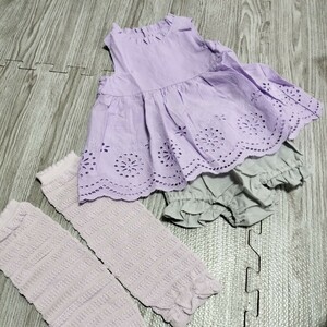 【新品】タグあり○ベビー服○3点セット♪ノースリーブ★branshes★女の子♪サイズ70