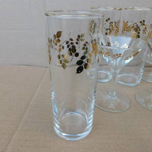 昭和レトロ 金彩グラス タンブラーグラス、ブランデーグラス、カクテルグラスの画像4