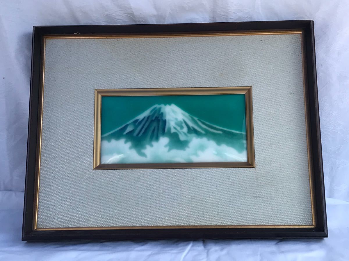 ◆Framed ◆Ceramic board painting Mt. Fuji◆2833, artwork, painting, others