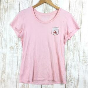 WOMENs S パタゴニア フライングフィッシュ フェイクポケット Tシャツ オーガニックコットン PATAGONIA ピンク系