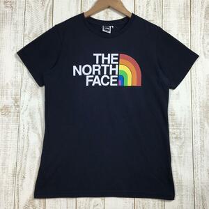 WOMENs L ノースフェイス クイックドライ レインボー ロゴ Tシャツ QuickDry Rainbow Logo T-Shirt NORTH