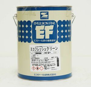 エコフレッシュクリーン 艶有り 4kg 白/淡彩色 エスケー化研 屋内用水性塗料 Z26