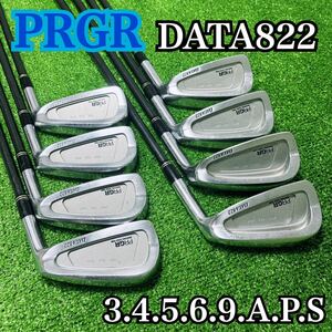 B1366 PRGR プロギア DATA822 アイアン メンズ 右利き