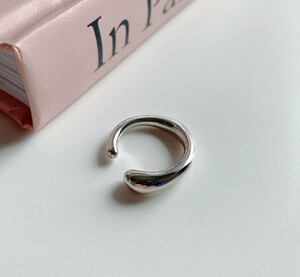  ушные каффы серебряный 925 одна сторона уголок кольцо серебряный простой 