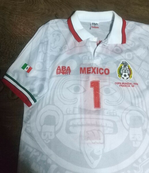 値下げ交渉 1998年 ワールドカップ仕様 メキシコ代表 復刻 カンポス ABA SPORT 検)FIFA WORLD CUP FRANCE 98 MEXICO RE ISSUE SHIRT CAMPOS