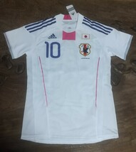 [値下げ交渉] 2011年 なでしこジャパン / 女子日本代表 選手用 #10 澤 adidas 検)WOMEN WORLD CUP JAPAN PLAYER SHIRT SAWA ワールドカップ_画像3