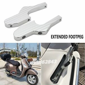 FB049:* popular * foot peg extension Vespa GTGTSGTV for enhancing foot peg 60125200250300300ie Vespa motorcycle accessory 