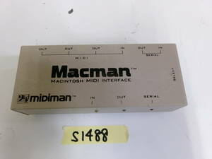 (S-1488)MIDIMAN MACHINTOSH MIDI INTERFACE MACMAN 動作未確認 現状品