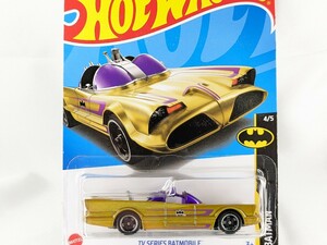 US版 ホットウィール バットマン テレビシリーズ バットモービル TVシリーズ ゴールド Hot Wheels BATMAN HCW61