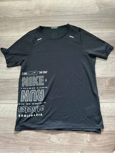 NIKE ナイキ ランニング　DRY-FIT 半袖Tシャツ 黒　ブラック　Mサイズ