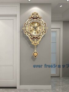 高級感溢れる★ ヨーロッパ式　応接間　壁掛け時計　静音　飾り物　壁掛け時計　創意　ファクション　簡約　復古　豪華 時計