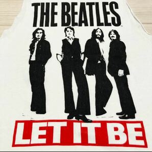 正規品 14s■BEATLES ビートルズ■LET IT BE タンクトップ 2XL 白 ホワイト レットイットビー カットオフ 2014 オフィシャル バンT バンド