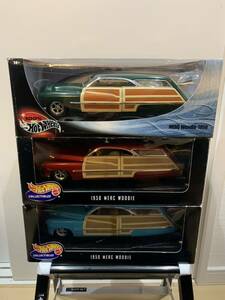 送料無料！希少！3台セット！ホットウィール 1/18 1950 MERC WOODIE hotwheels RLC